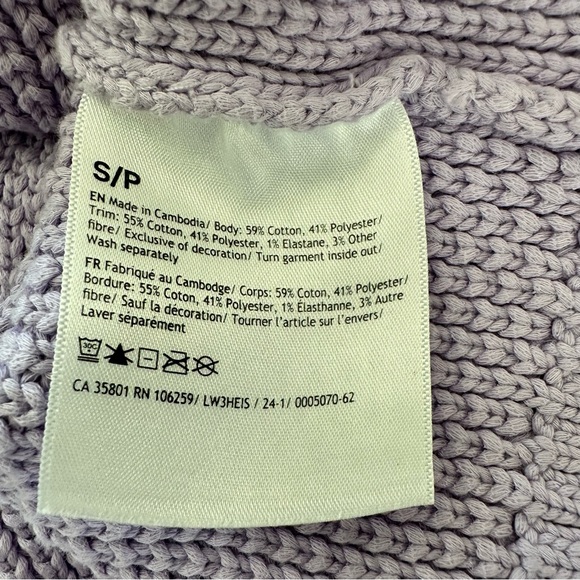 Lululemon Honeycomb Crewneck Sweater Small Lilac Ether - Picture 4 of 8